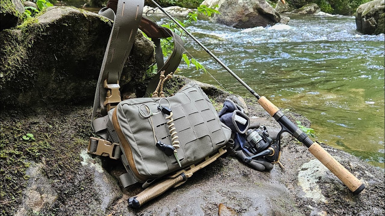 Fly Fishing Chest Pack  Modular Chest Rig-Kit Bag by FullTang Tactical 