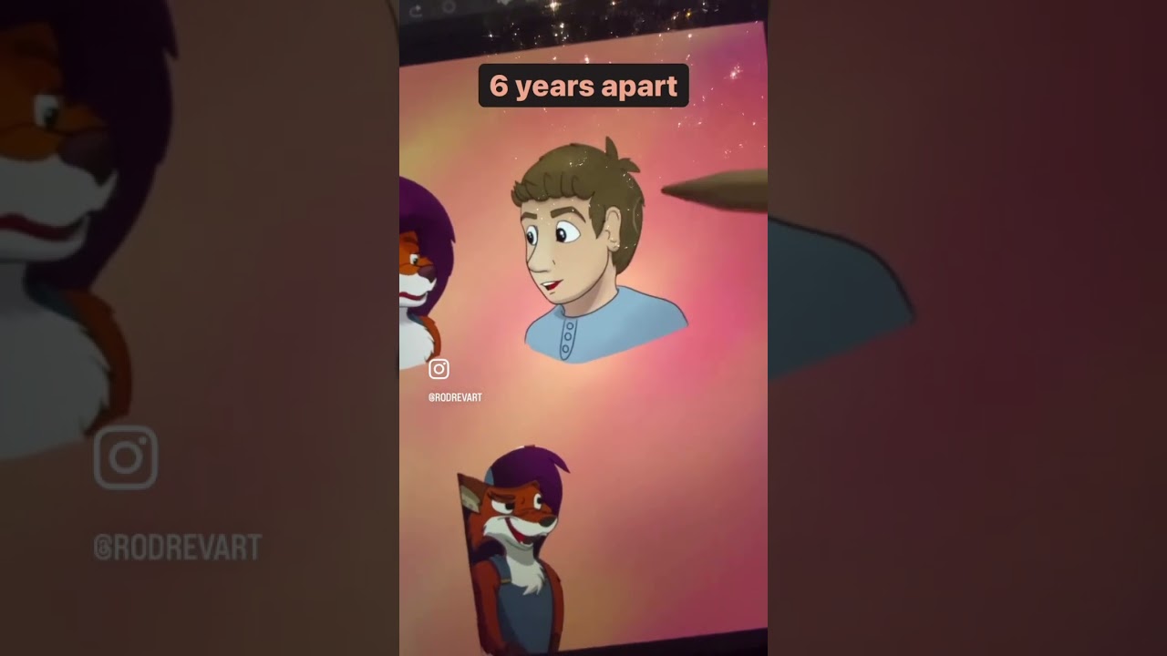 6 Years Later – Art Comparison | Vettirfolk Character Redraw