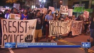 Dozens return to Charlotte for 4th night of protests