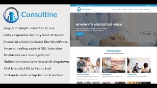 download source code website gratis I consultine consulting business and finance website cms