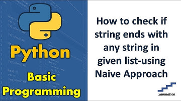 How to check if string ends with any string in given list-using Naive Approach