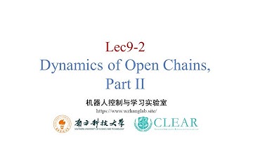 lec9-2 Multibody Dynamics (Dynamic equation closed form, forward dynamics algorithm)