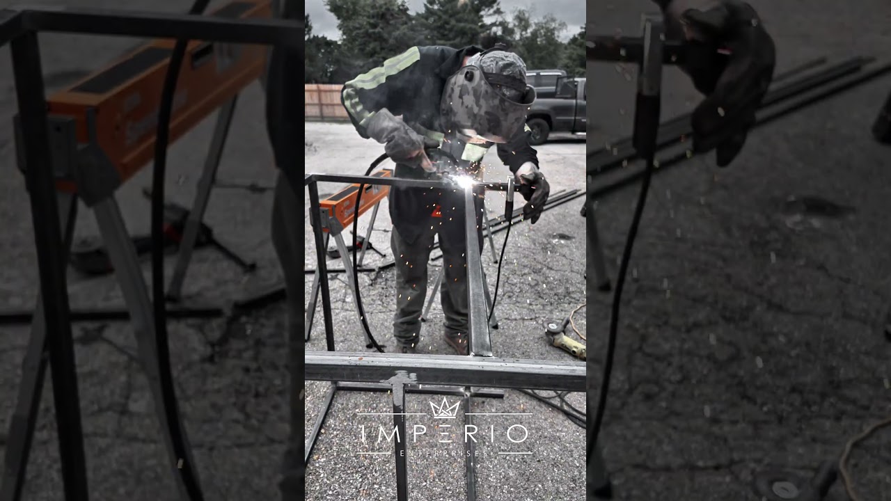 AC unit metal cage fabrication 