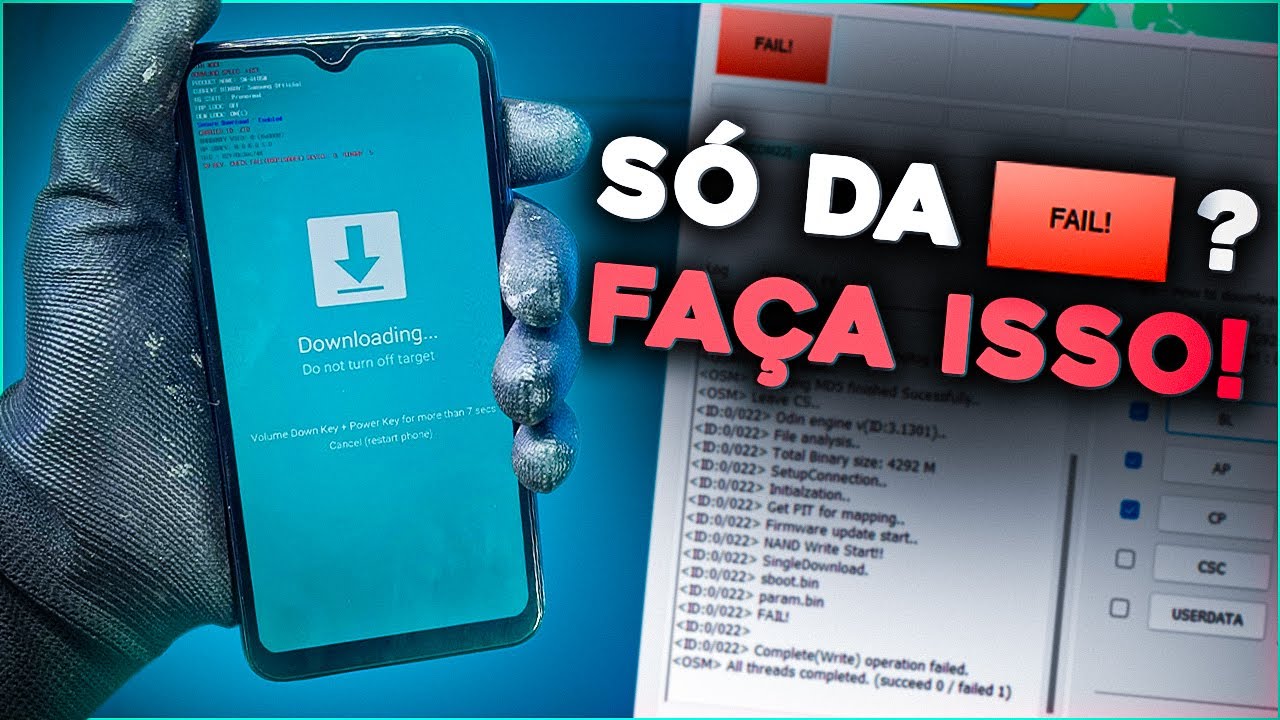 Odin Dando Erro Toda Hora e Não Instala o Software Como Resolver