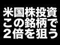 【米国株 テンバガー】自腹100万円で真剣勝負!