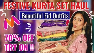 Myntra 2026 Trendy Collection * EID OUTFITS* Festive kurta set for Eid, weddings #myntrahaul Profile