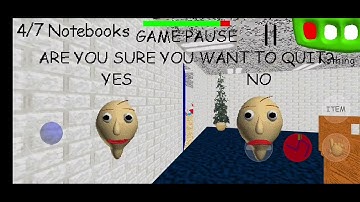 Can I beat Baldis Basics with no items