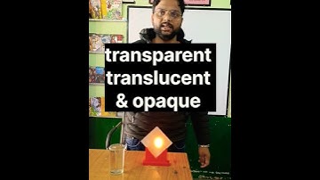 transparent translucent & opaque #shorts #short #upsdulherashahpur #basiceducation #science#viral