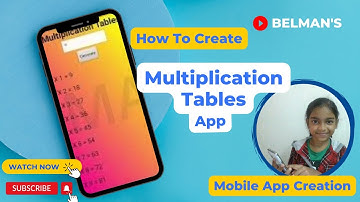 App - How to Make a Mobile App | Multiplication Tables | by Trisha SS Belman | belmans4kids
