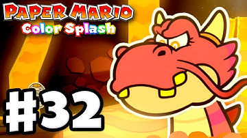 Paper Mario: Color Splash - Gameplay Walkthrough Part 32 - Redpepper Volcano 100%! (Nintendo Wii U)