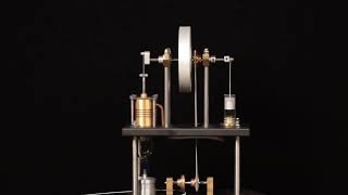Jabama Stirling Hot Air Engine | 360 Degrees | 100 fps slow motion