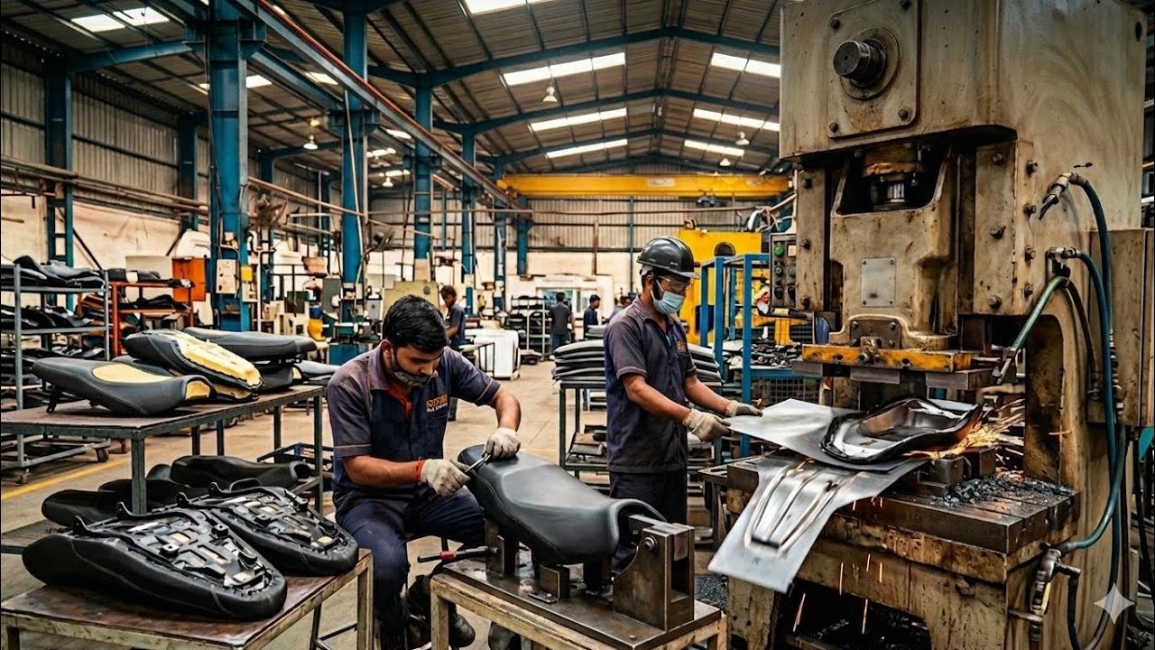 The Process of Making Motorcycle Seat In Mega Factory | Mass Production ...