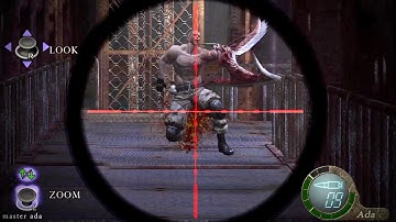 Jack Krauser boss fight from Assignment Ada - Resident Evil 4 (2005) PS5
