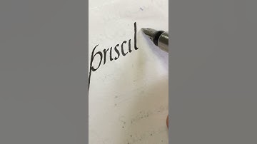 Priscilla: Calligraphy Writing