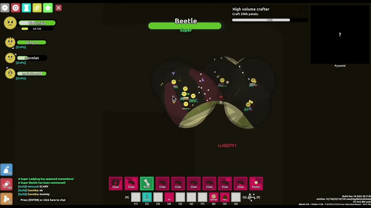 Pyramid blood sacrifice - Florr.io