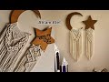 طقم هلال ونجمة مكرمية تريندي رمضان كريم الجزء الاول طريقة عمل النجمة بالخطوات Macrame Star Ramdan 