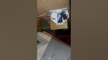 Model railway turnout servo mounts operation.