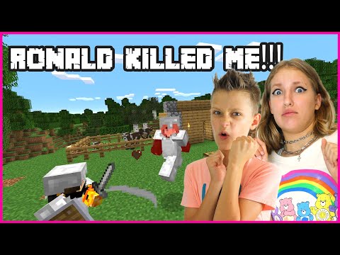 gamer girl minecraft survival with ronald