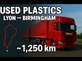 Used Plastics Delivery Lyon to Birmingham Triple Trailer Scania Truck ETS2 | farhan15x