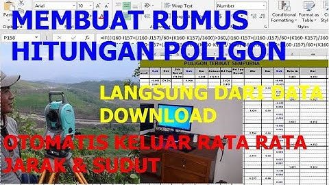 HITUNGAN POLYGOON,Membuat Rumus hitungan poligon