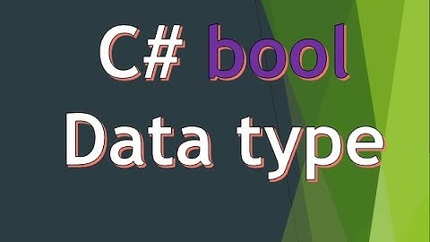C# program using bool data type