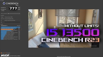 i5 13500 cinebench r23 test multi & single core performance