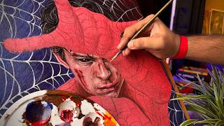 Spider-Man Drawing, Tom holland Drawing, Spider-Man Brand New Day,  Acrylic Painting,  Part 2
