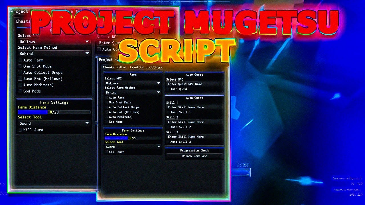 Project Mugetsu PM Script Hack GUI | Auto Farm, Item Giver, Instant Kill Aura | PASTEBIN 2023