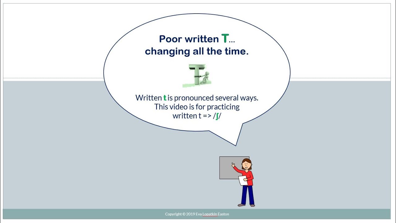 T-: written t = /ʃ/ - YouTube