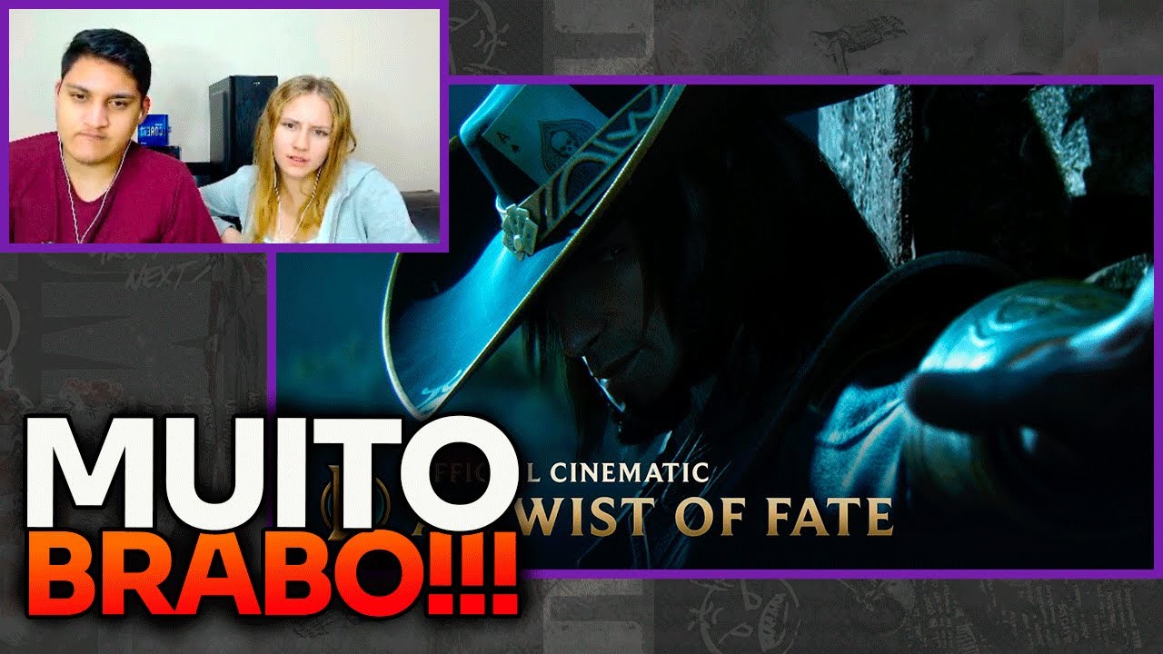 REACT EM CASAL - A Twist of Fate | Cinematic - League of Legends