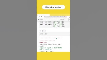 Checking Dimensions in Numpy (ndim) | Python Numpy | Data science
