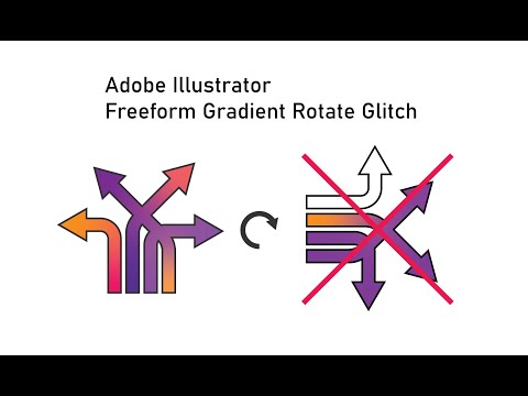 Adobe Illustrator Freeform Gradient Rotate Glitch