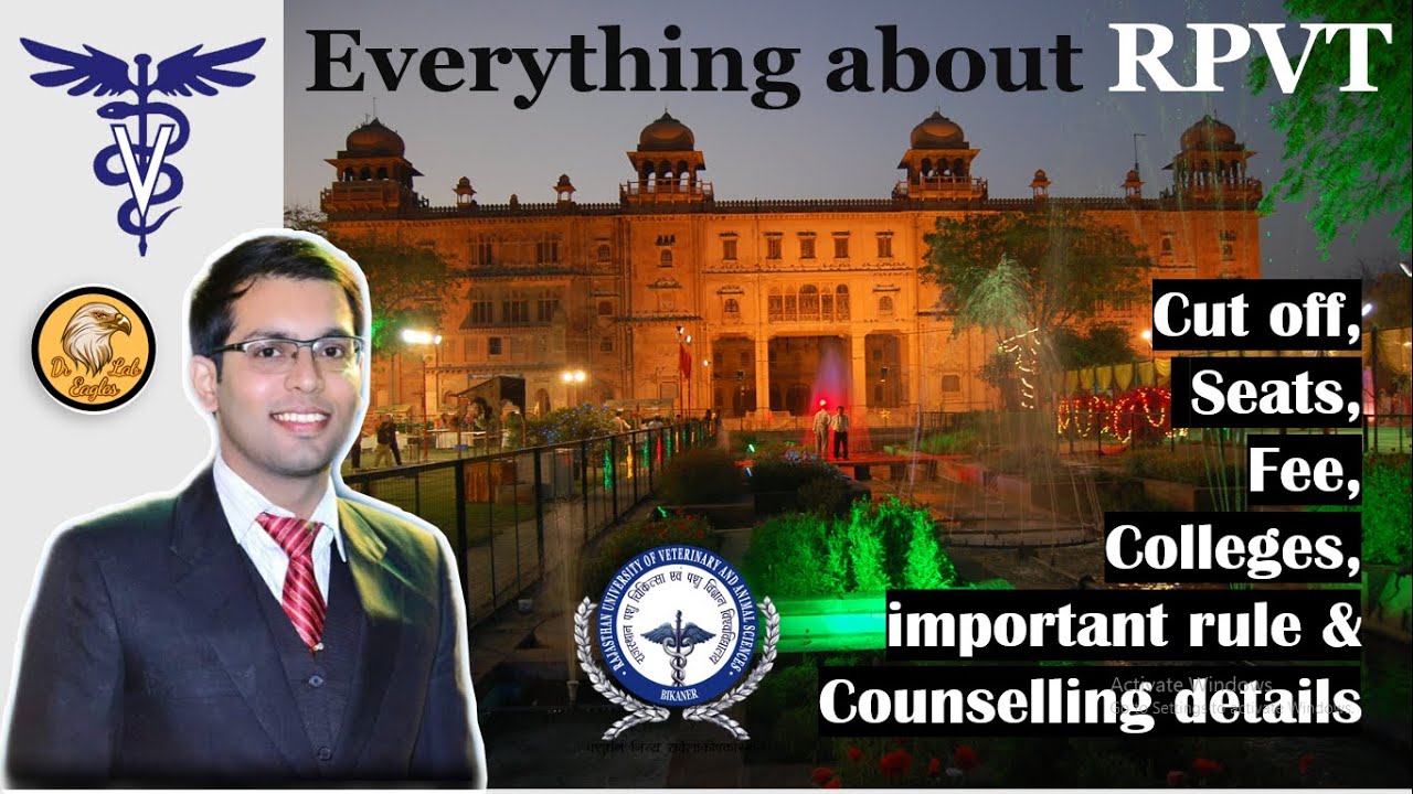 RPVT Veterinary college Cut off Counselling Colleges Fees