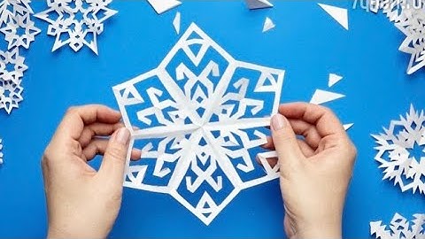 Paper snowflake tutorial | learn how to make snowflakes in 5 minutes | EzyCraft