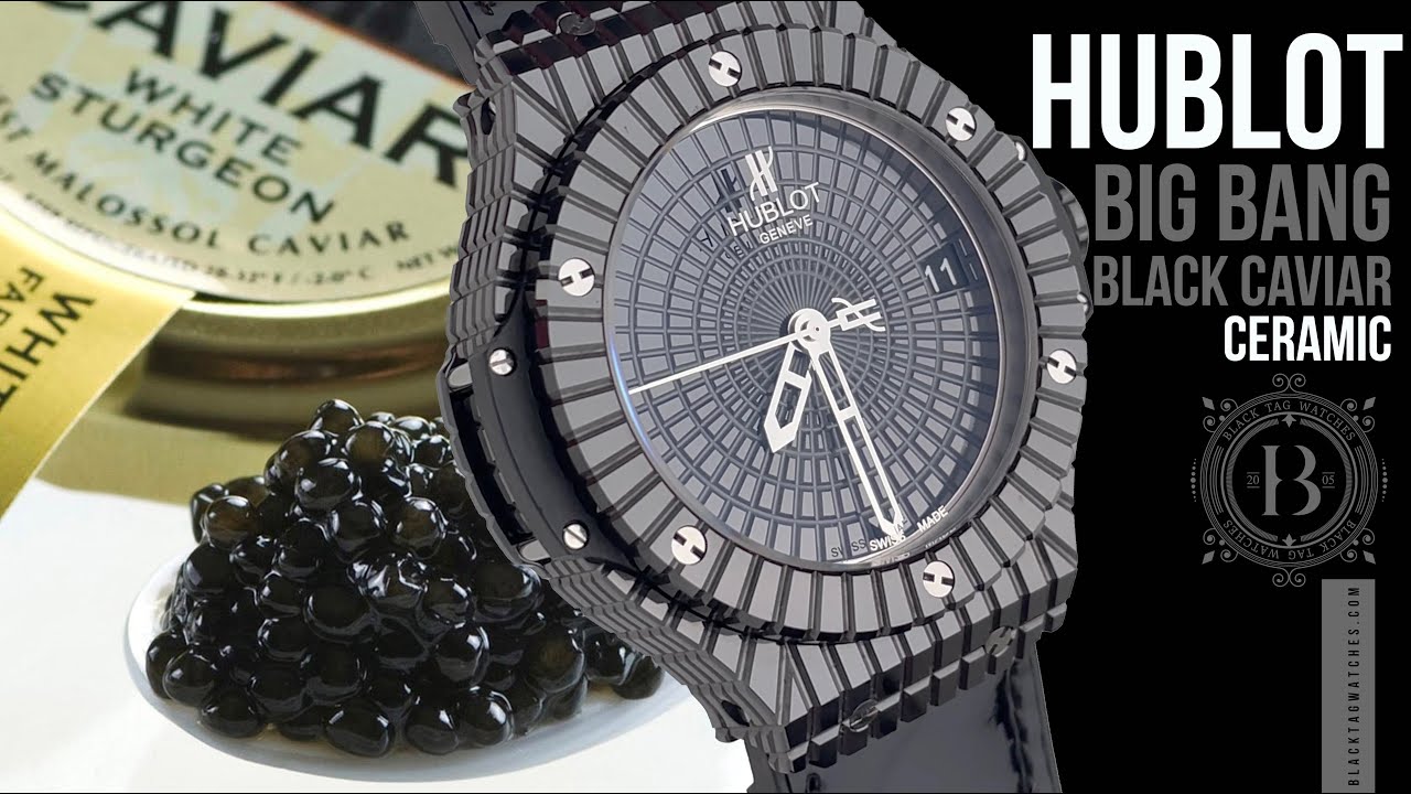 lejlighed Betaling Leopard Hublot Big Bang Black Caviar 346.CX.1800.RX - YouTube