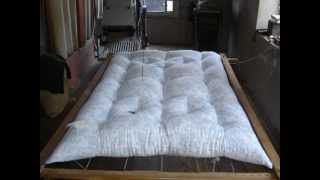 La fabrication du matelas en laine artisanal