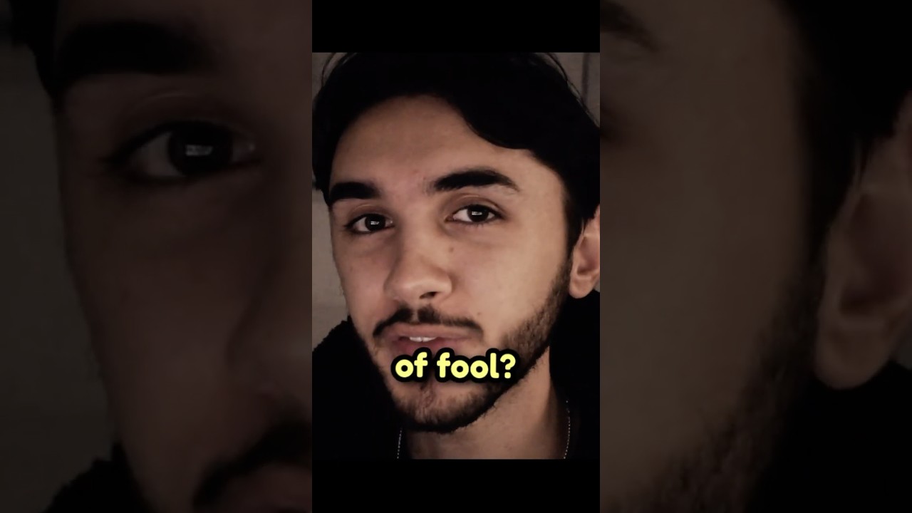 He found a dirty play button... 