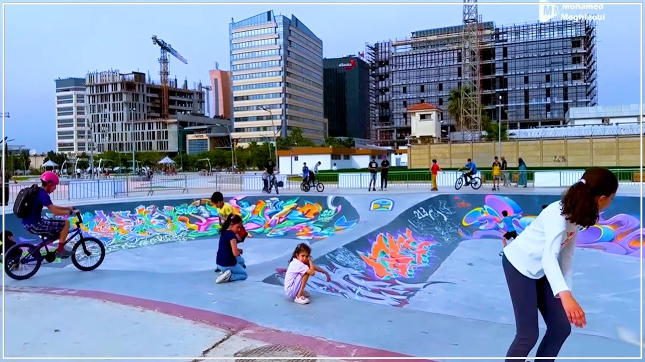 منتزه حي الأعمال باب الزوار في اليوم الثاني لمهرجان الجزائر العاصمة للرياضات