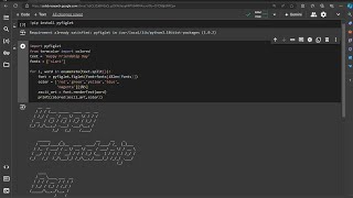 Happy Friendship Day wish using python code