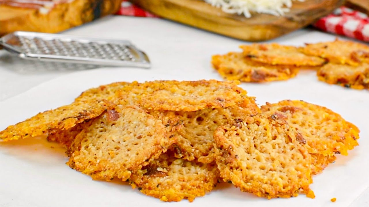 Keto Parmesan Cheese Chips Recipe Bacon Flavor (Super Easy) YouTube