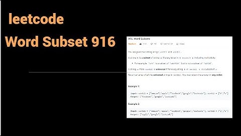 Word Subsets🔥🔥|| LeetCode #916 || Solution Explained Java ,C#