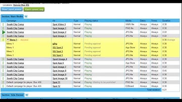 Creating a Campaign | Digital Signage Software |  www.adaptivedigitalsigns.com