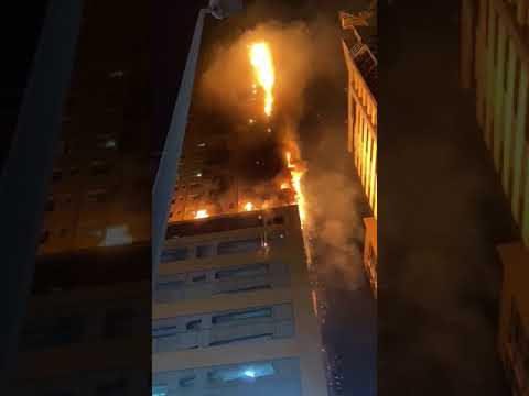 A fire broke out in Abbco building in Sharjah