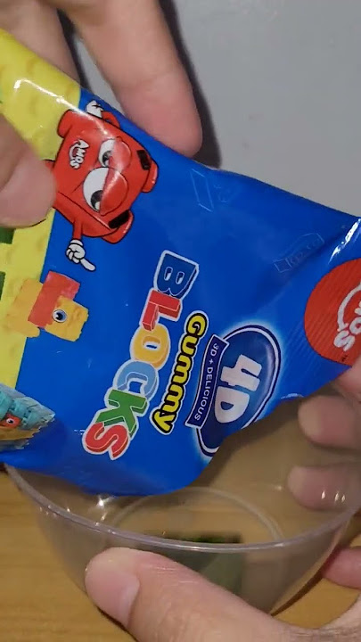WOW AMAZING DELICIOUS AMOS 4D GUMMY BLOCKS #asmr #satisfying #yummy #candy #cute #happy #shorts