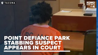 Man accused of stabbing woman at Point Defiance Park makes first court court appearance