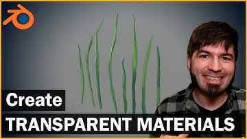 Transparent Material for Grass Foliage or Decals - Blender 2.8 Tutorial