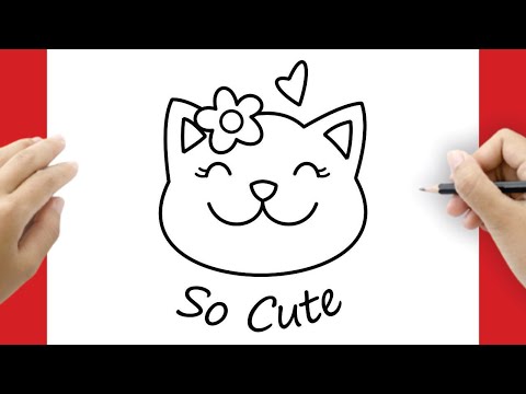 Como Desenhar GATO FÁCIL - How to draw CAT BEAUTIFUL EASY - Cara menggambar  