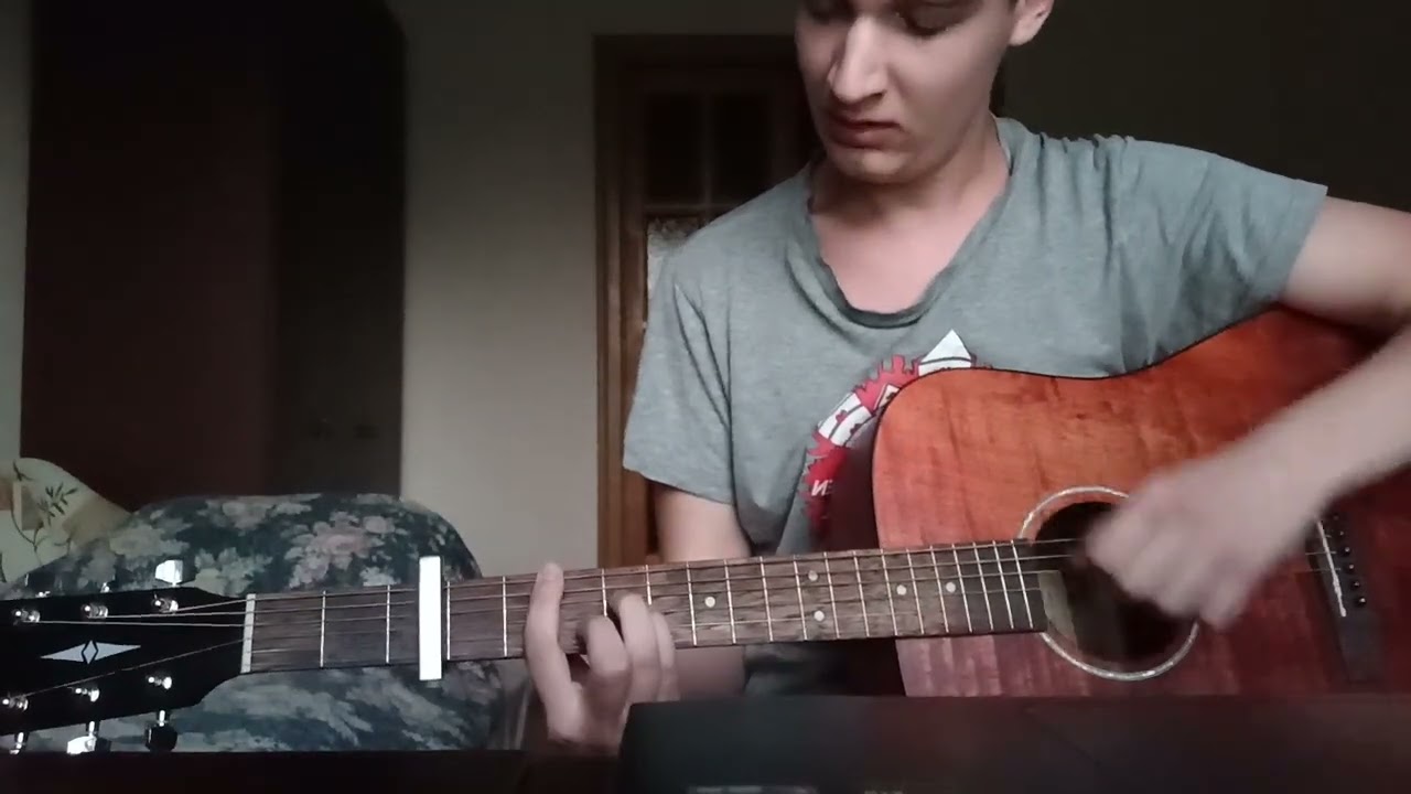 Кончится лето. Виктор Цой и Группа КИНО. Кавер на акустической гитаре ...