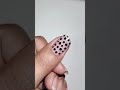 black dotted nail art 💅#dotted #extensions #shortsfeed #viral