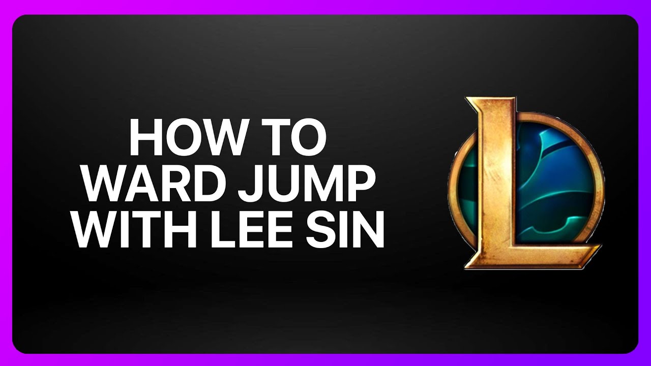 How To Ward Jump with Lee Sin in League of Legends 2025! Tutorial